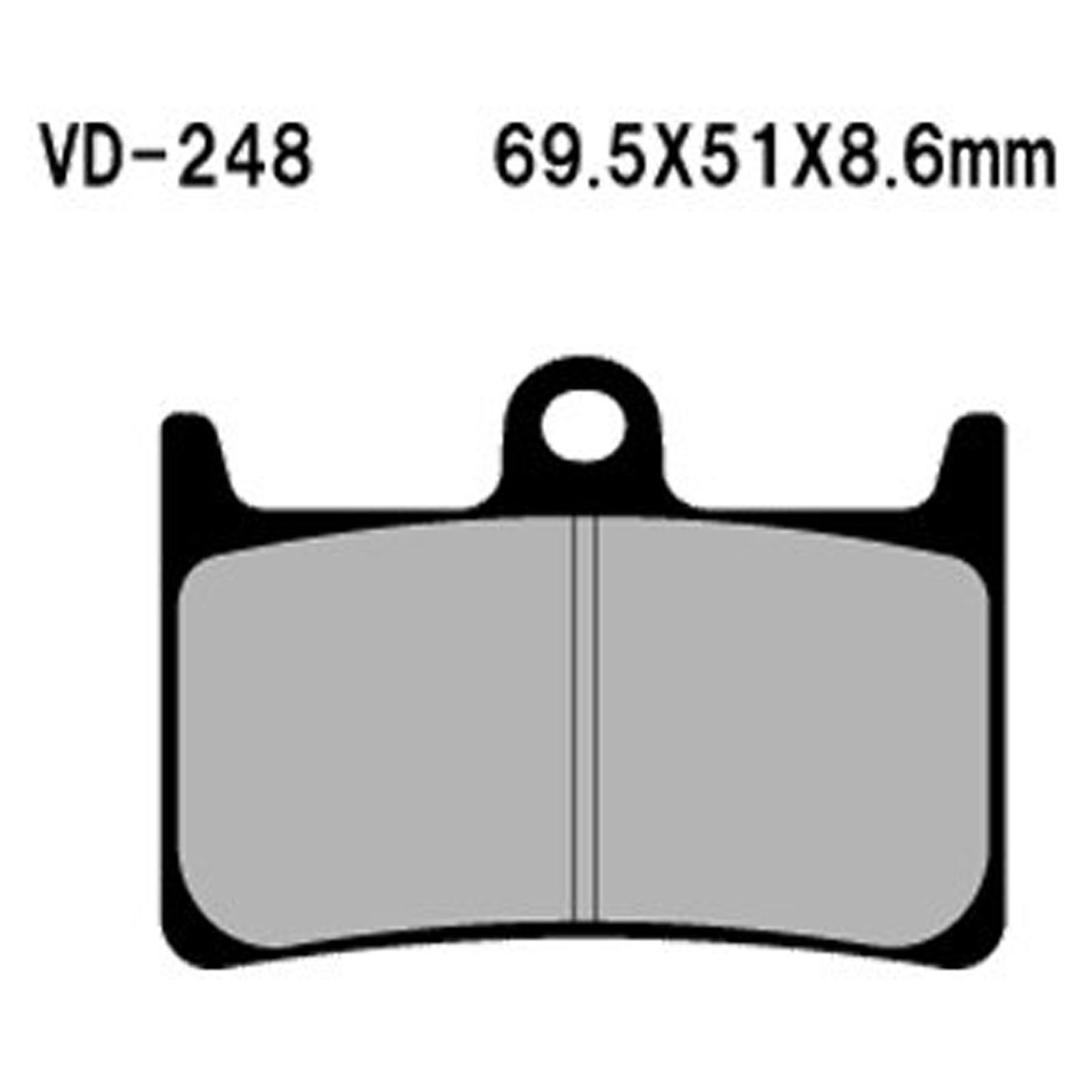 VESRAH BRAKE PADS (VD-248/2) - Image 2