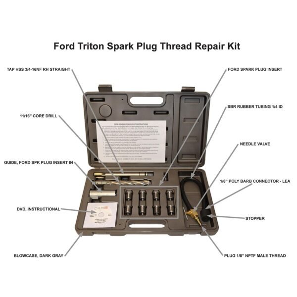 Cal-Van 2 Valve Ford Triton Tool Kit - Spark Plug Thread Repair Kit - Image 5